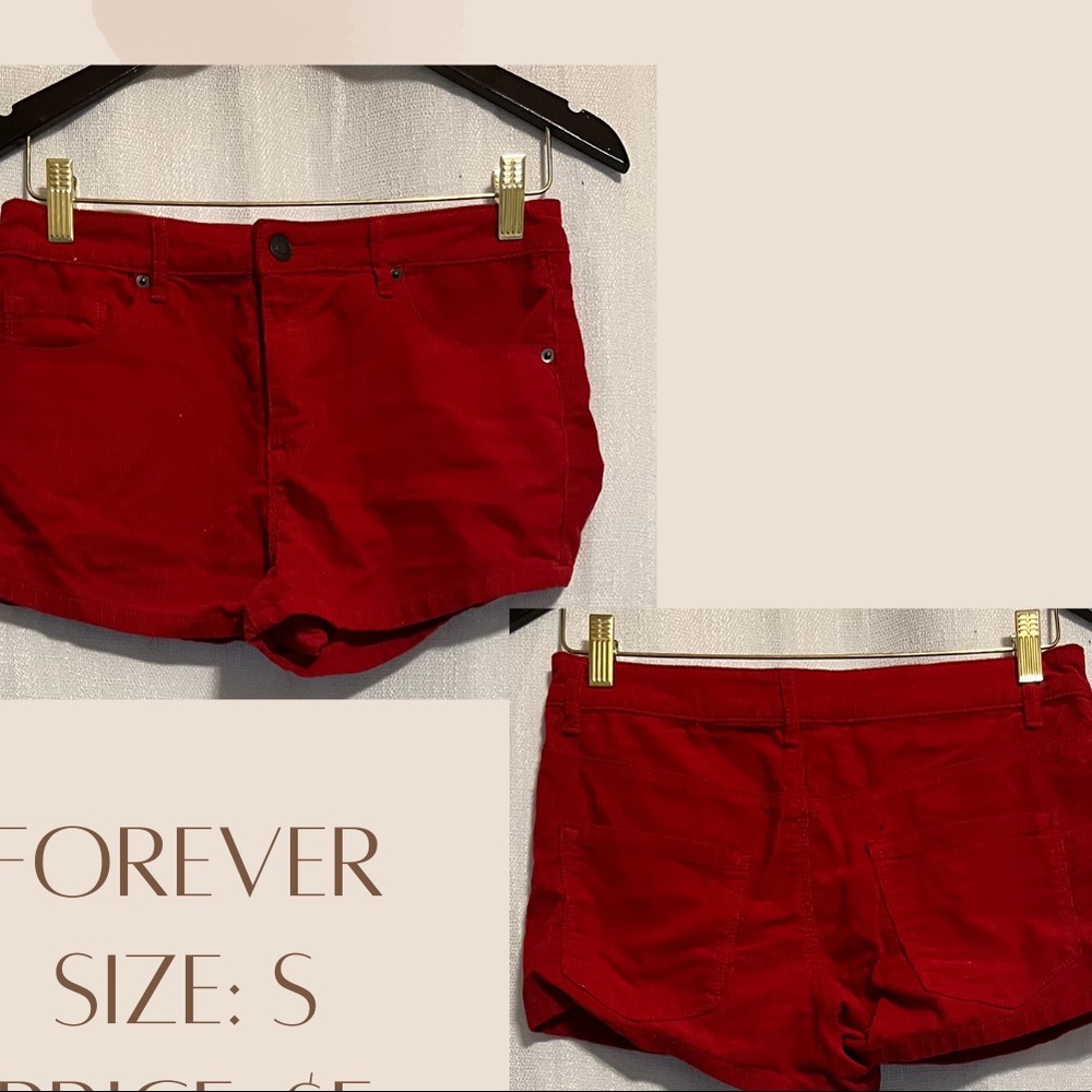 Forever 21 - red summer shorts. Super soft shorts.